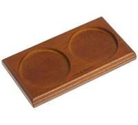 Cole & Mason H306129U Salt and Pepper Mill Tray, Wooden, Stained Beech Wood, Brown
