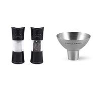 Cole & Mason H306498 Harrogate Black Salt and Pepper Mills / Cole & Mason H611928CS Dover Stainless Steel Funnel | Bundle
