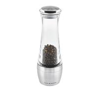 Cole & Mason H308791P Amesbury Pepper Mill, Precision+ Stemless, Stainless Steel/Acrylic, 190 mm, Single, Includes 1 x Pepper Grinder