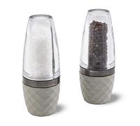 Cole & Mason H321806 City Salt and Pepper Mills, Precision+ Stemless, Concrete/Acrylic, 160 mm, Gift Set, Includes 2 x Salt and Pepper Grinders