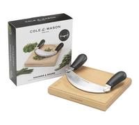 Cole & Mason Hachoir and Board Gift Set, Beech and Stainless Steel