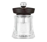 Cole & Mason Holborn Salt Mill Chocolate Beech, 95mm, Salt Grinder with Adjustable Coarseness, Non-Corroding Ceramic Mechanism, Lifetime Mechanism Guarantee