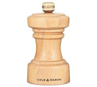 Cole & Mason Hoxton Pepper Grinder Beech Wood Adjustable Grind Easy Refill