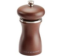 Cole & Mason HS0445P Sherwood Forest | Dark Wood | Salt Mill | Precision+/Adjustable Grind | Stained Beech Wood | 120mm | Single | Includes 1 x Salt Grinder | Lifetime Mechanism Guarantee