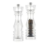 Cole & Mason London Acrylic Salt And Pepper Mill Set 220mm - Clear
