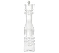Cole & Mason London Acrylic Salt Mill, Non Corroding Ceramic Mechanism, Salt Grinder with Adjustable Grind, 300mm, Seasoning Mill, Lifetime Mechanism Guarantee