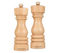 Cole & Mason London Beech Wood Salt & Pepper Mill Set 180mm - Brown