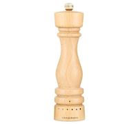 Cole & Mason London Pepper Grinder with Premium Grind Select Function 22cm | Manual Wood Pepper Mill Choose From 6 Coarseness Settings, Easy to Refill, Durable Precision+ Mechanism, For Seasoning