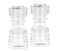 Cole & Mason London Salt and Pepper Shaker Gift Set, Durable Acrylic Seasoning and Spice Dispenser for Ground Salt and Pepper, 13cm/5in, Perfect for The Kitchen, Serving and Catering