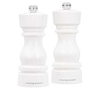 Cole & Mason London Salt and Pepper Grinder Set, Acrylic White Gift Set