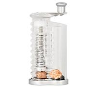 Cole & Mason Wallis Nutmeg Grinder/Nutmeg Mill/Seasoning Mill, Triple Stainless Steel Serrated Blades, Acrylic, 145 mm, Spices Not Included