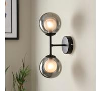 Cole Matt Black Double Wired Led Wall Light