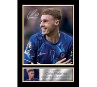 Cole Palmer Signed Autographed Photo Poster - Chelsea F.C. & England Football Memorabilia - Collectible Print with Signature - Premier League Rising Star Tribute, A2 Poster Print (594x420mm)