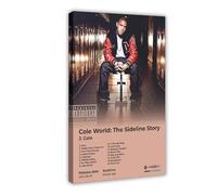 Cole World The Sideline Story Rapper J Cole Album Cover Fan Gifts Music Poster Canvas Poster Bedroom Decor Landscape Office Room Decor Gift 24x36inch(60x90cm)