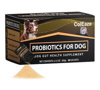 ColEaze Probiotic Powder for Dogs - with Digestive Enzymes & Prebiotics for Gut Flora Balance | Relieves Diarrhea & Sensitive Stomachs | Easy-Mix Powder, 60 Count * 2pack