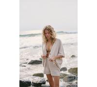 Coleen Cocoon Cotton Sweater Set by free-est at Free People in Oyster Combo, Size: Medium - female