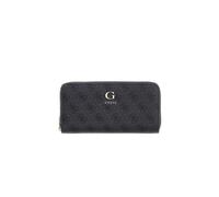 GUESS Purse Coleen Logo Zip Around Wallet Coal Logo Dark Grey