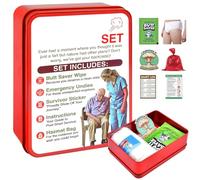 COLEESON Funny Shárt Survival Kit, Emergency Survival Kit with Replacement Supplies, Gag Gifts for Men, Novelty Birthday Valentines Present for Friends or Family (A)