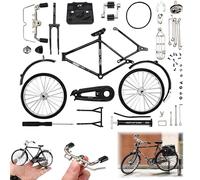 COLEESON Retro Bicycle Model Kit for Kids, Model Kits for Adults to Build, DIY Bicycle Model Ornament, 1:10 Creative Iron Art Tabletop Ornament Toys for Gifts Home Office Decor