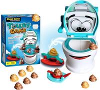 COLEESON Shoot Poo Games for Kids, Novelty Family Game Toilet Creative Toy for 2-6 Players, Family Party Poop Shoot Game Toy Decompress Toys for Kids Christmas,Birthday Gifts