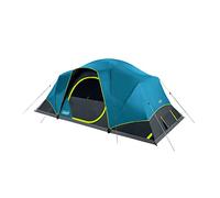 Coleman 4/6/8/10 Person Skydome Dark Room Tent with Rainfly, 5 Minute Setup, Blocks 90% of Sunlight, 20% More Headroom Than Traditional Tents
