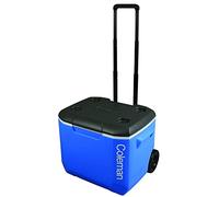 Coleman 60 Qt portable camping fridge / cooler - Rigid with wheels, blue, M.