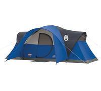 Coleman 8-Person Montana Cabin Camping Tent with Hinged Door, Blue
