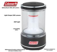Coleman Batteryguard 200 Lantern - Black, Black One Size