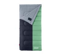 Coleman Biscayne Big & Tall Warm-Weather Sleeping Bag 40F Camping Sleeping Bag for Adults No-Snag 2-Way Zipper for Ventilation with Stuff Sack Incl