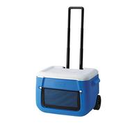 Coleman Cool Box 50 QT Poly-lite Wheeled Mesh, 47 Litres capacity, Large High Performance Cooler Box with wheels, Ice Box for Drinks