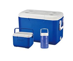 Coleman Cool Box Combo, 3 x high-performance cooler boxes, capacities 46 L, 4.7 L and 2 L Jug