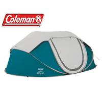 Coleman Galiano 4 person man pop up fast quick pitch festival camping tent BLUE