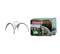 Coleman Gazebo, Event Shelter for Garden, Sturdy Steel Poles Construction, Grey/Green, L - 3.6 x 3.6 m, 13.3 m sq Shade Area with UV Protection 50+