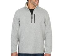 Coleman Men's Lightweight 1/4 Zip Sweater Fleece with Sherpa Collar - Comfortable Quarter Zip Design for Everyday Wear (Shale Heather Medium)