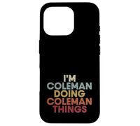 Coleman Name Coleman Personalized Name First Given Case for iPhone 16 Pro