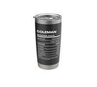 Coleman Nutrition Facts Name Stainless Steel Insulated Tumbler