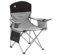 Coleman Portable Camping Chair with 4-Can Cooler, Fully Cushioned Seat and Back with Side Pocket and Cup Holder, Carry Bag Included, Collapsible Chair for Camping, Tailgates, Beach, and Sports