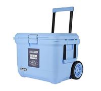 Coleman PRO Heavy-Duty Insulated Hard Cooler with Wheels | 52 L capacity | Keeps Ice for 5 Days | Full foam insulation | Large Durable Portable Cool Ice Box for Rugged Outdoor Use & Jobsites