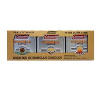 Coleman Scented Tin Citronella Candle - 3 Pack S'Mores Pine and Campfire