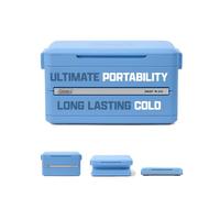 Coleman Snap 'N Go 45QT Collapsible Cooler | Insulated Hard Cooler | 42 L Capacity | Keeps Ice for 2 Days | Removable Inner Liner | Space-Saving Cool Ice Box | Ideal for Picnic, Camping and Travel