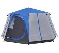 Coleman Tent Octagon, 6 Man Festival Dome Tent, 6 Person Family Camping Tent with 360° Panoramic View, Stable Steel Pole Construction, Sewn-in Groundsheet, 100 Percent Waterproof
