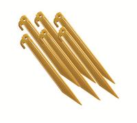 Coleman Tent Pegs, 9-Inch Long Durable Plastic Tent Stakes, 6-Pack
