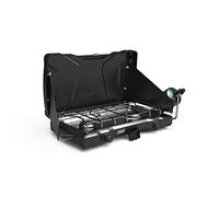 Coleman Triton 2-Burner Propane Camping Stove, Portable Camping Grill/Stove with Adjustable Burners, Wind Guards, Heavy-Duty Latch, and Handle, 22,000 Total BTUs of Power