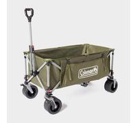 Coleman Collapsible Camping Wagon | Foldable Pull Wagon | 4 Wheel Festival Trolley | Portable Hand Cart|Detachable Wheels | Up to 180 kg Load Capacity | 116 x 60 x 58 cm | Green