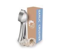 Coleman's Homeware - Premium Stainless Steel - No Peel Garlic Press Crusher - Cleaning Brush & Garlic Peeler Skin Remover Included - Kitchen Equipment - Amazon Kitchen Gadgets, 507000