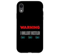 Coleoptera Entomology Warning Label I Collect Beetles Insect Case for iPhone XR