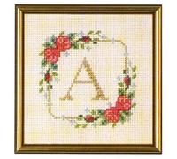 Coleshill Collection Initial Alphabet Cross Stitch Kit, 1 Individual Letter