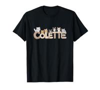 Colette Cat Trees - Personalized Cute Name Word Art T-Shirt