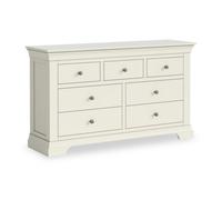 Colette Cream 3 Over 4 Chest Of Drawers Fully Assembled - By Roseland Furniture
