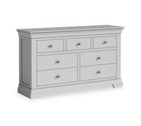 Colette Grey 3 Over 4 Chest Of Drawers Fully Assembled - By Roseland Furniture
